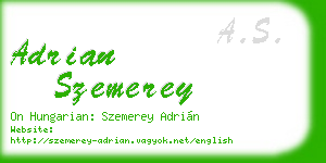adrian szemerey business card